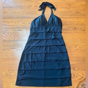 Y2K Speecheless Black Halter Mini Dress Medium Fitted Cocktail Party Dress